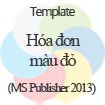 Hóa đơn màu đỏ