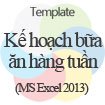 Kế hoạch bữa ăn hàng tuần